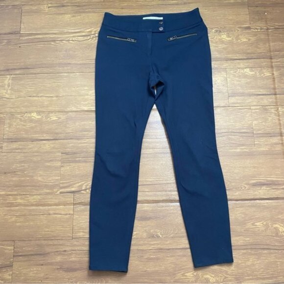 Veronica Beard Metro Cropped Kick Flare Pant in Dark‎ Navy Women Size 6 - Picture 3 of 11
